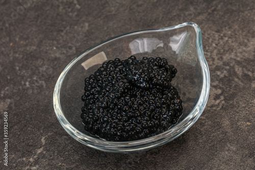 Luxury strugeon fish black caviar