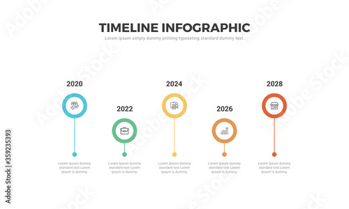 Infographic timeline template business concept.Vector can be used for workflow layout, diagram, number step up options, web design ,annual report