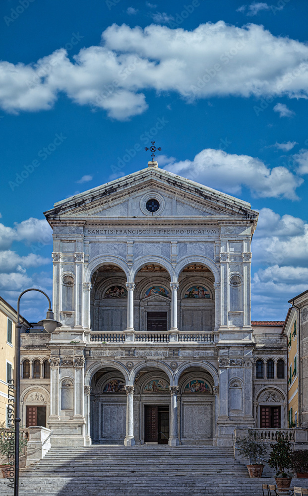 Saint Peter and Francis cathedral. Massa-Carrara. Tuscany. Italy
