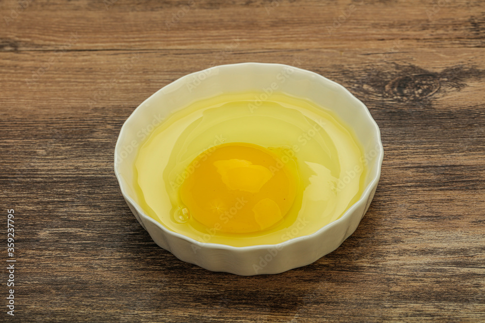 Raw Chicken egg in the bowl Raw Chicken egg in the bowl