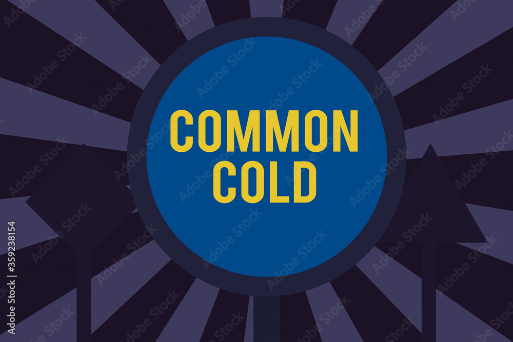 Text sign showing Common Cold. Business photo showcasing viral ...