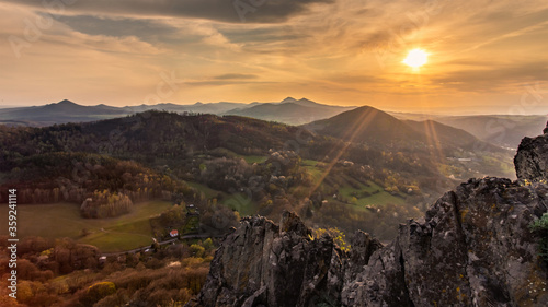 Foto Sunset in central bohemia
