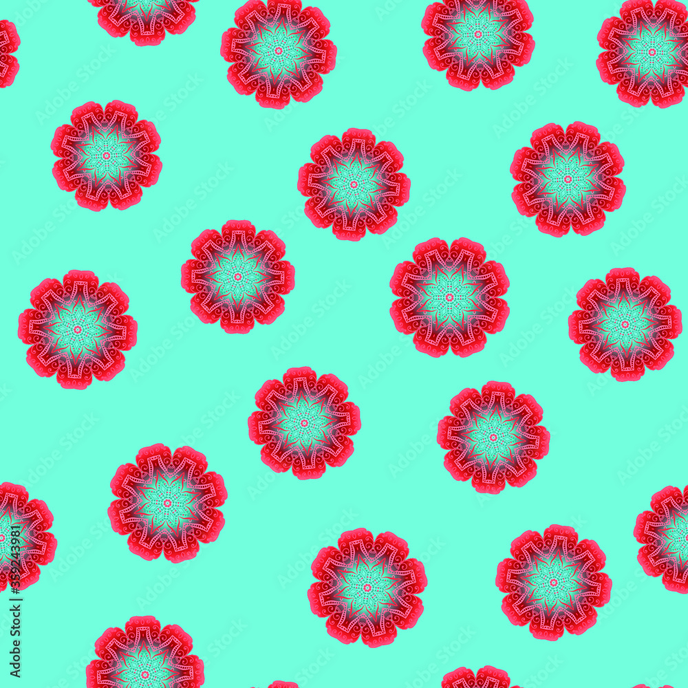 Seamless  beautiful floral Pattern. Abstract texture designs with gradient can be used for backgrounds, motifs, textile, wallpapers, fabrics, gift wrapping, templates. Vector