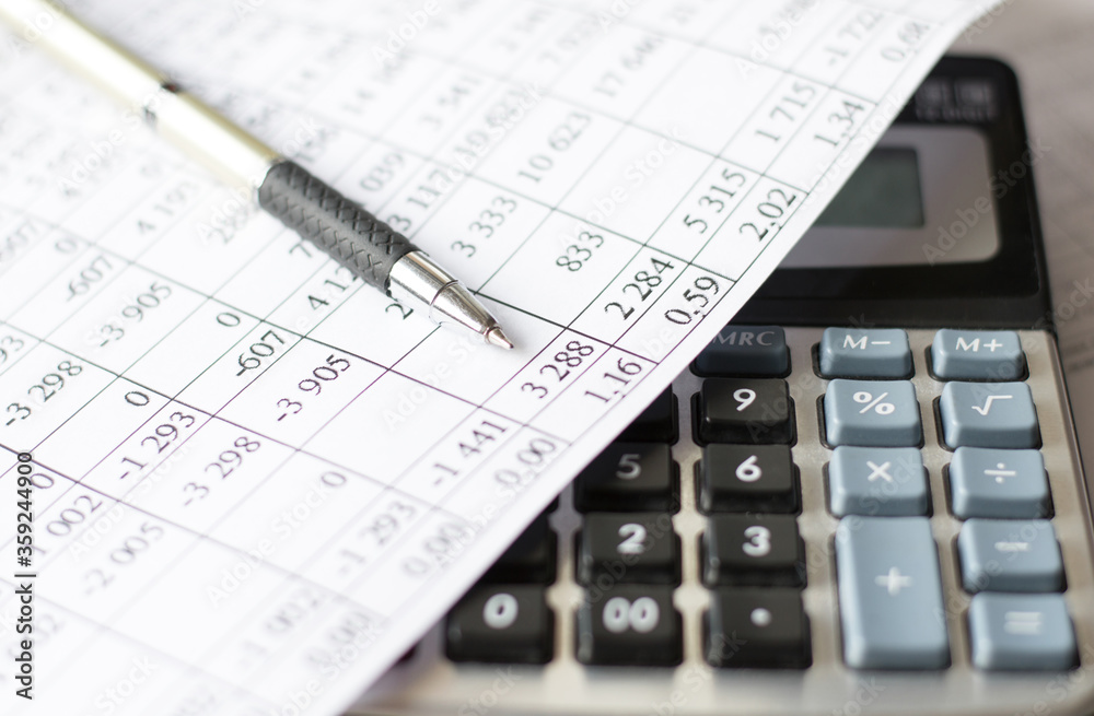 Analysis of the financial report. Business and finance concept Analysis of the financial report. Business and finance concept