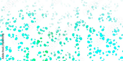 Light green vector texture with memphis shapes.