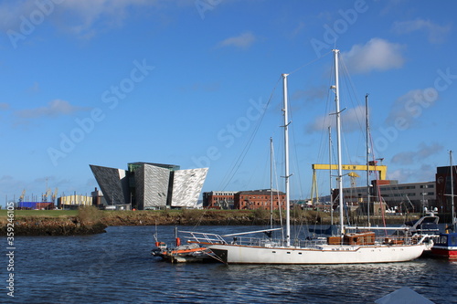 Belfast, Northern Ireland - 20/2/2020: Titanic Belfast