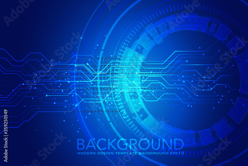 abstract technology background with hexagons , Vector abstract background shows the innovation of technology and technology concepts. Can be applied to your businesses.