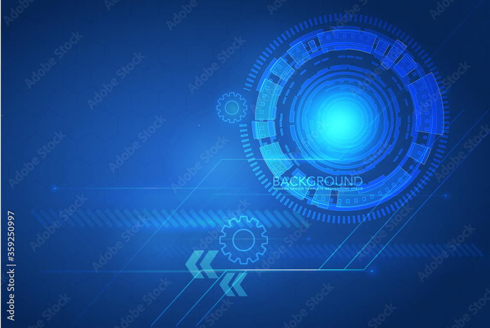 Futuristic technology HUD vector background. Eps10. - Vector Futuristic technology HUD vector background. Eps10. - Vector