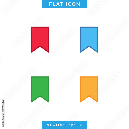 Free Download Bookmark Icon Vector Design Template - GFXLoad