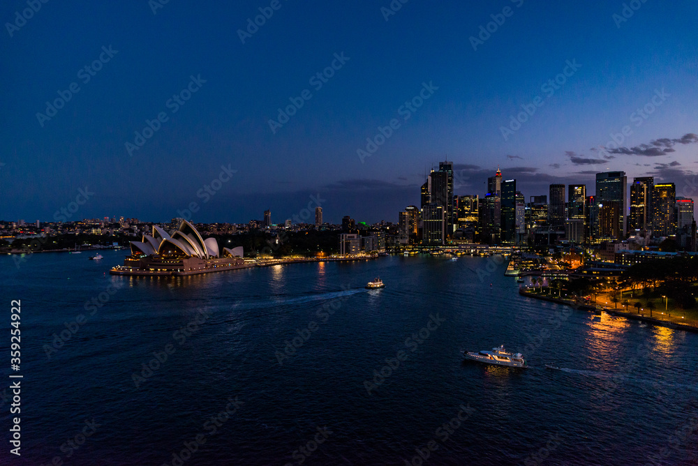 Sunset on Sydney Opera House