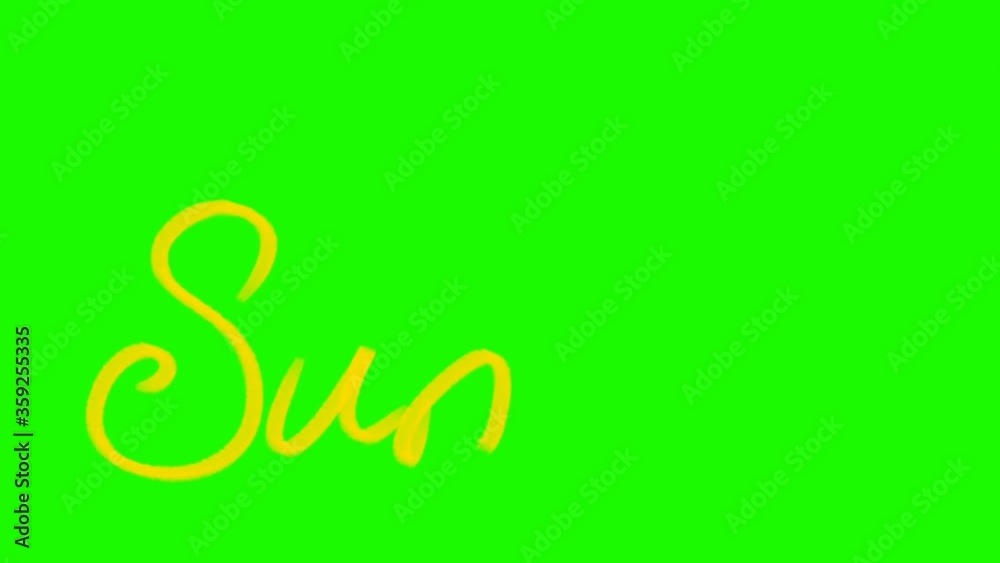 Summer inscription on green background. Alpha channel included. You can insert your background. Summer inscription on green background. Alpha channel included. You can insert your background.