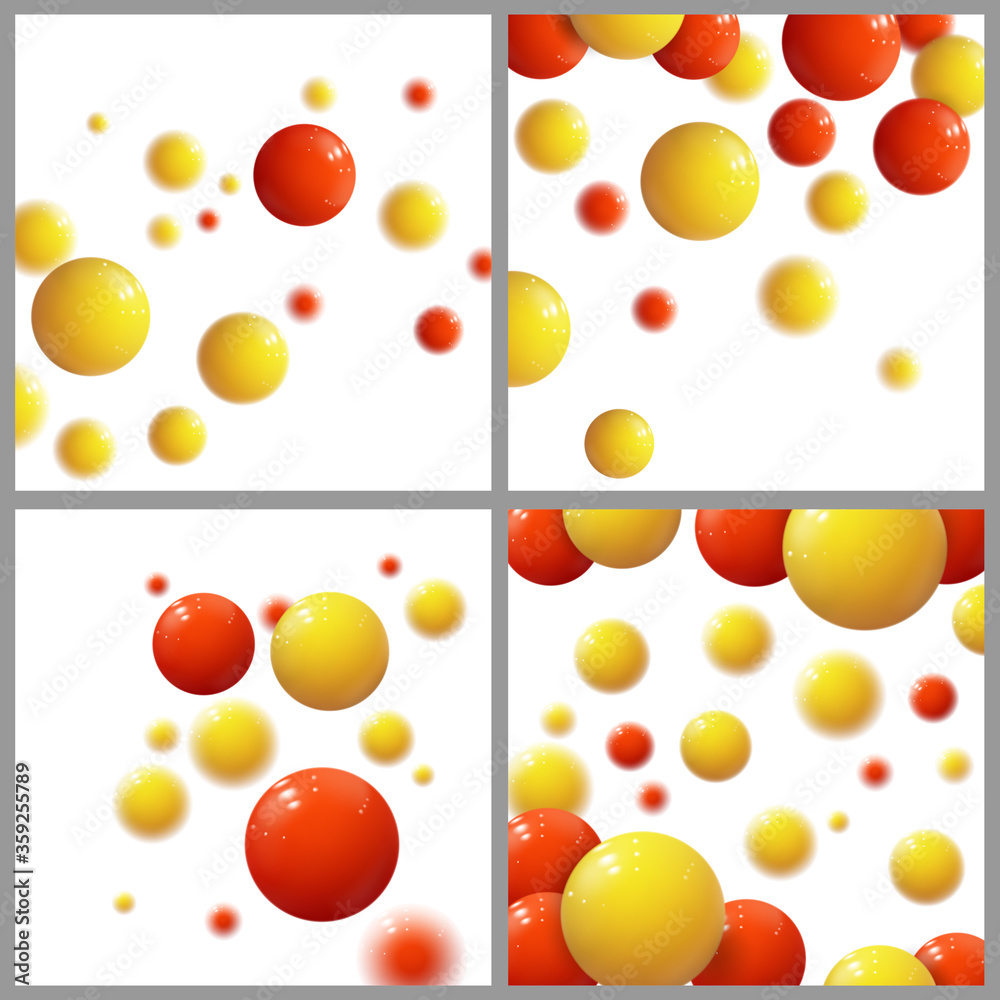 Plastic bubbles, spheres, glossy balls. Vector Set. Plastic bubbles, spheres, glossy balls. Vector Set.
