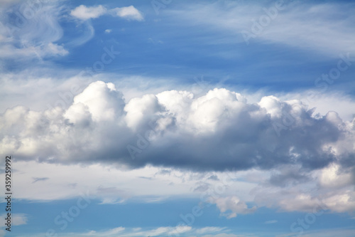 Fototapeta Naklejka Na Ścianę i Meble -  beautiful blue sky with clouds. nature background.