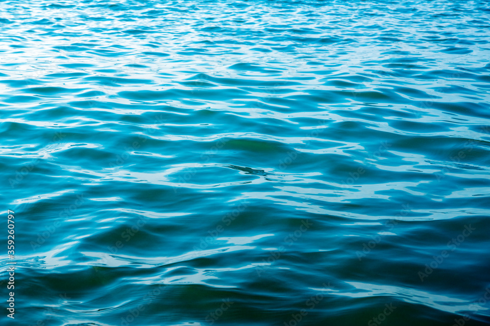 Blue sea water background texture