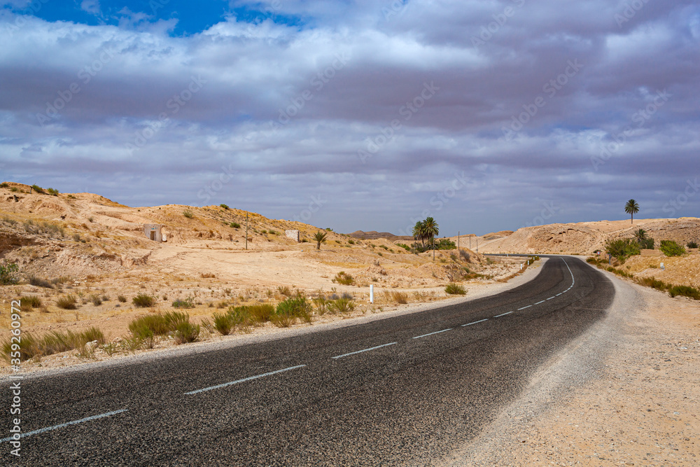On the way to Sahara desert On the way to Sahara desert