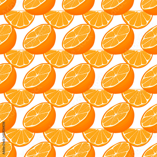 Illustration on theme big colored seamless orange