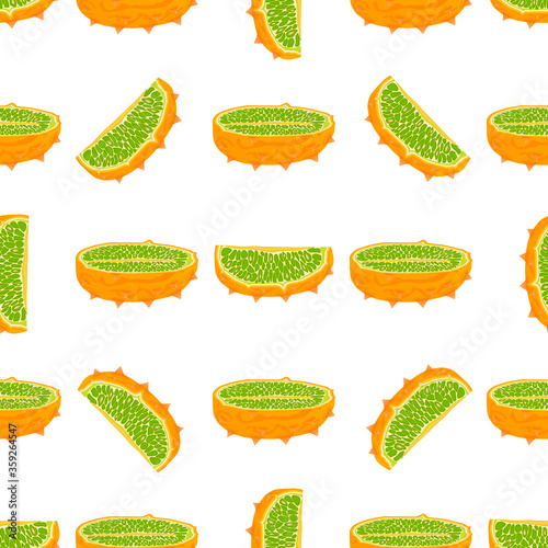 Illustration on theme big colored seamless kiwano