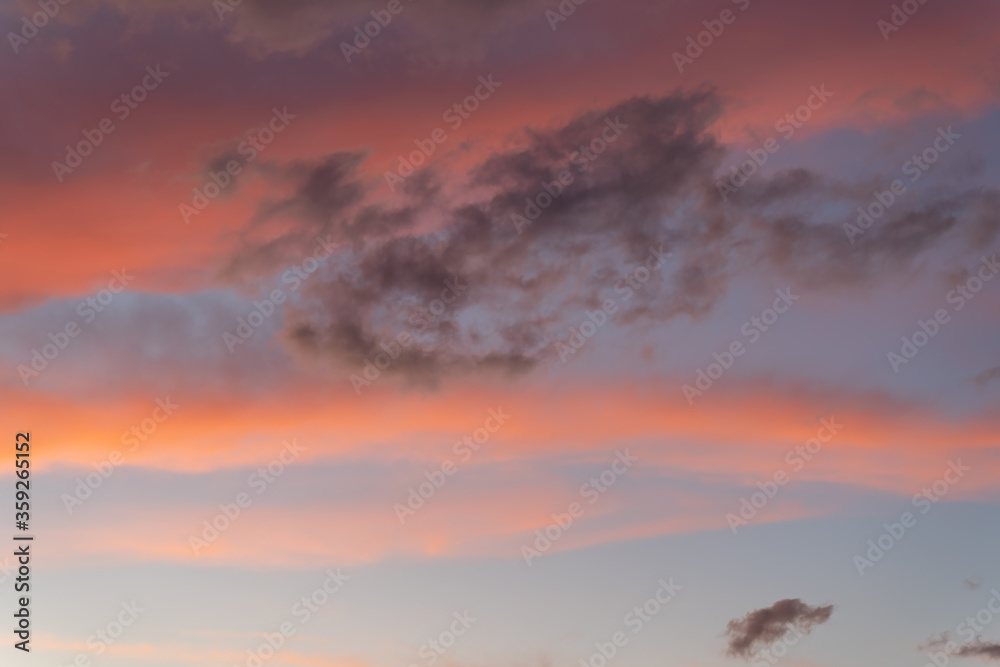 Fototapeta premium Red clouds.