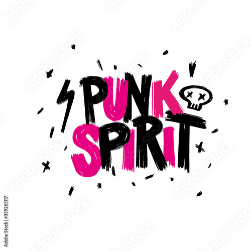 Bilde på lerret Punk spirit, rocker sticker