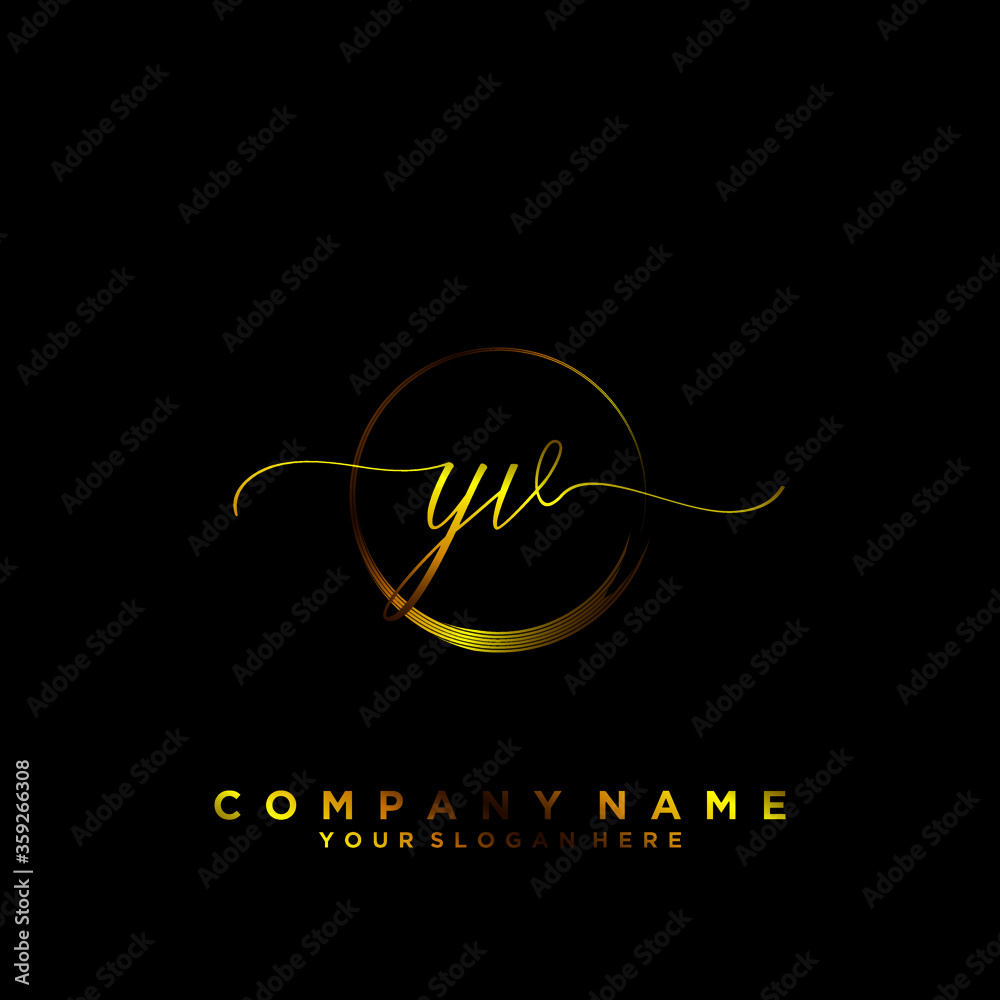 YV Initial handwriting logo vector
YV Initial handwriting logo vector