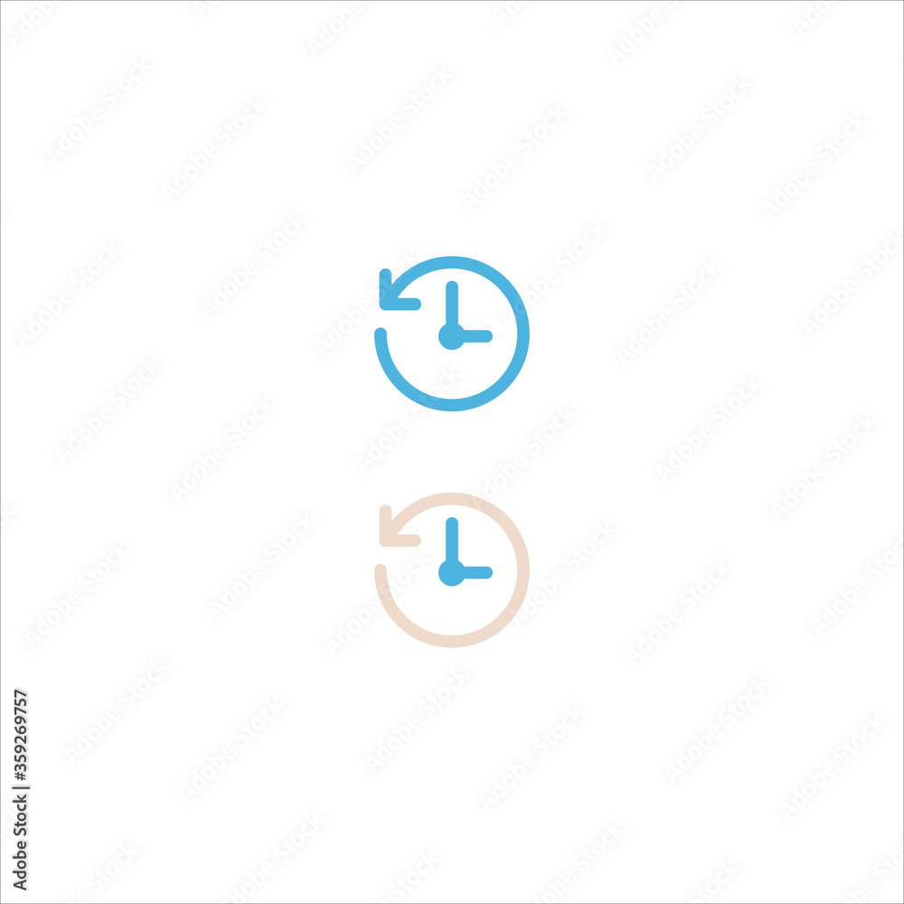 clock icon flat vector logo design trendy clock icon flat vector logo design trendy
