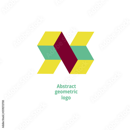 Free Download abstract geometric logo on a white background - GFXLoad