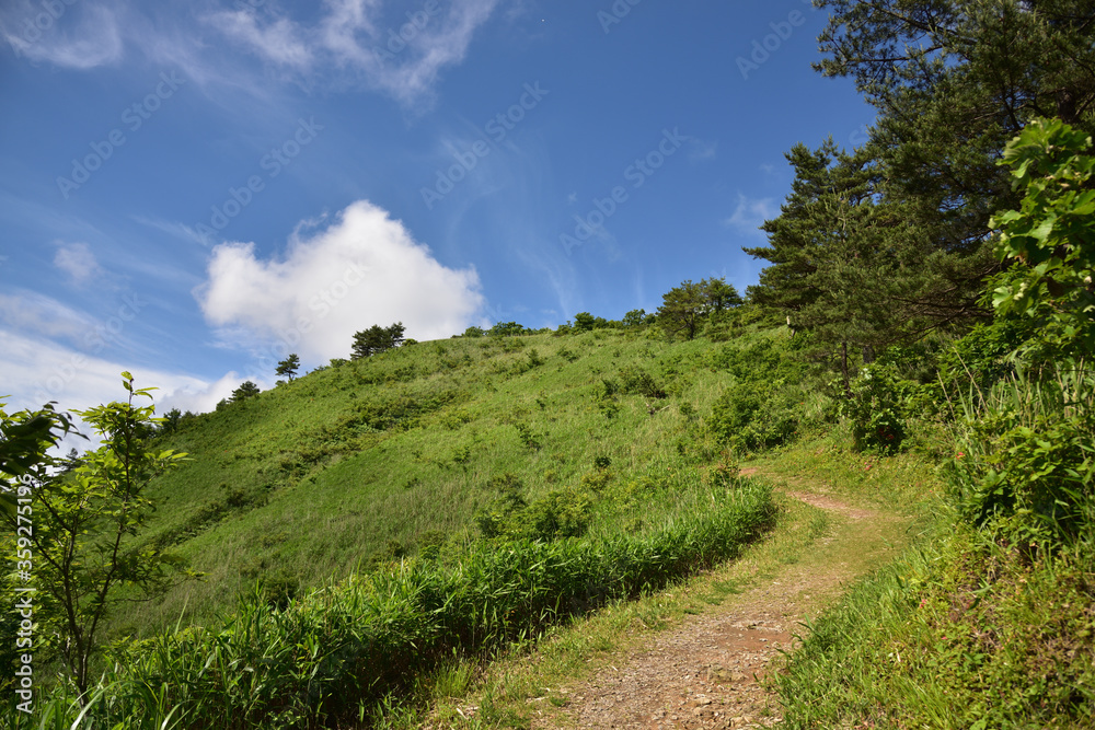 Obraz premium 日本の岡山県の美しい山の景色