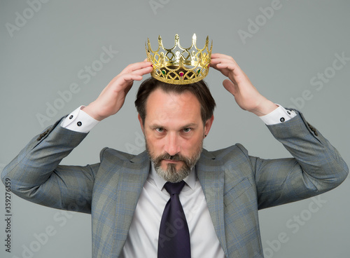 Quadro em tela Fancy himself as king