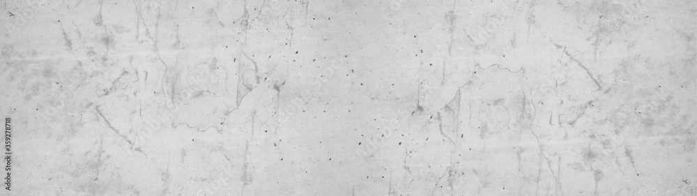 Obraz premium White gray concrete stone cement wall banner background panorama long 