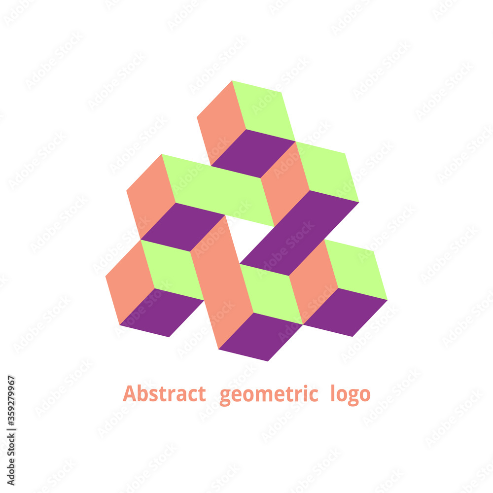 abstract geometric logo on a white background abstract geometric logo on a white background