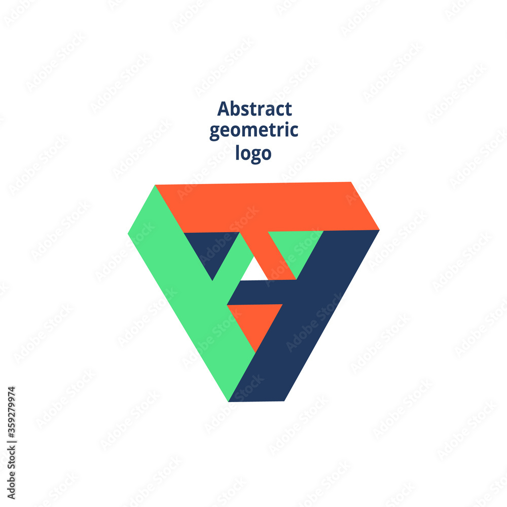 abstract geometric logo on a white background abstract geometric logo on a white background