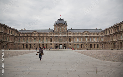 Paris,France-30.May.2014:Louvre museum - France - Paris at a sunny day