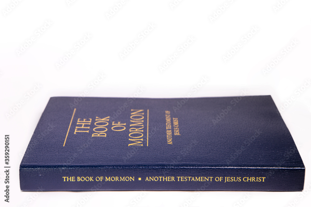 The Book of Mormon Isolated Against a White Background The Book of Mormon Isolated Against a White Background