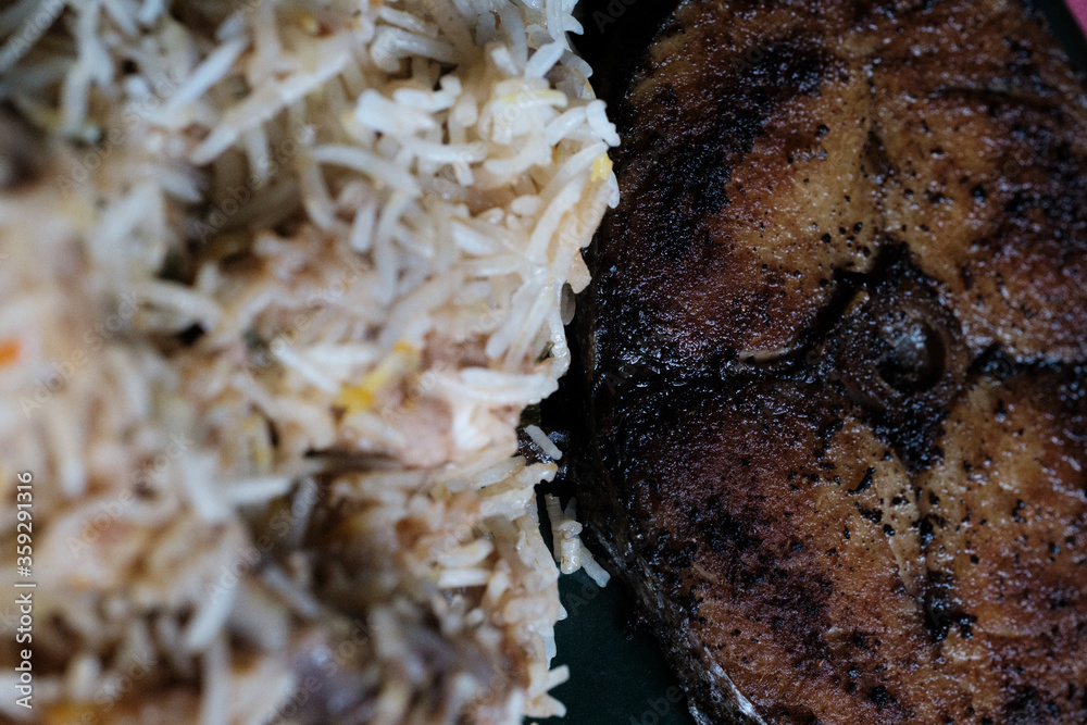 Fototapeta premium king fish biryani