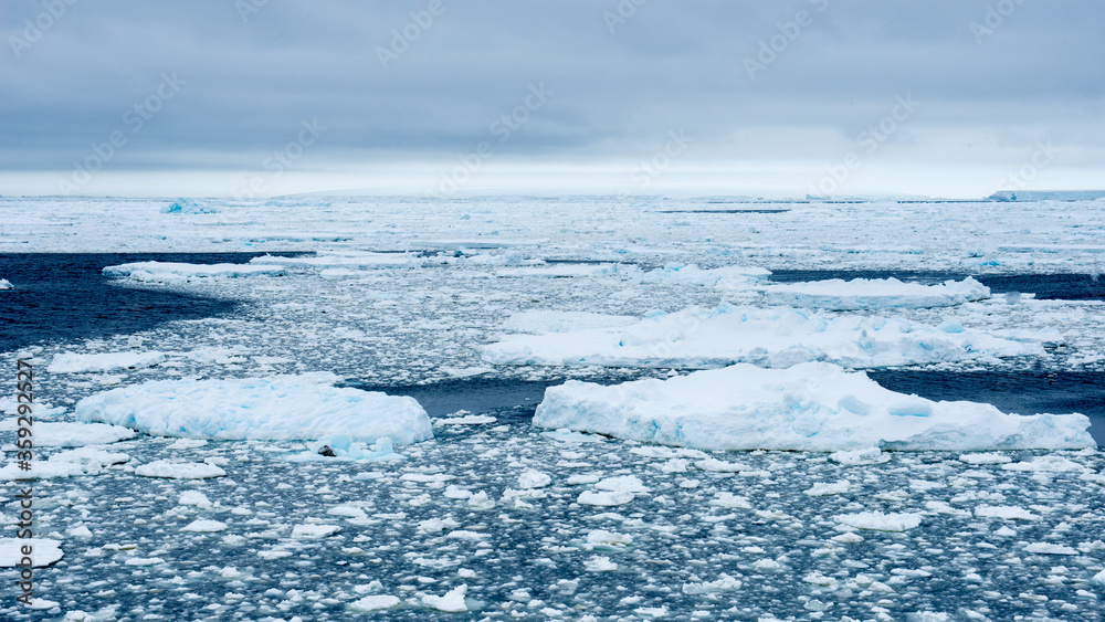 Landcape of the ice formations of Antarctica Landcape of the ice formations of Antarctica