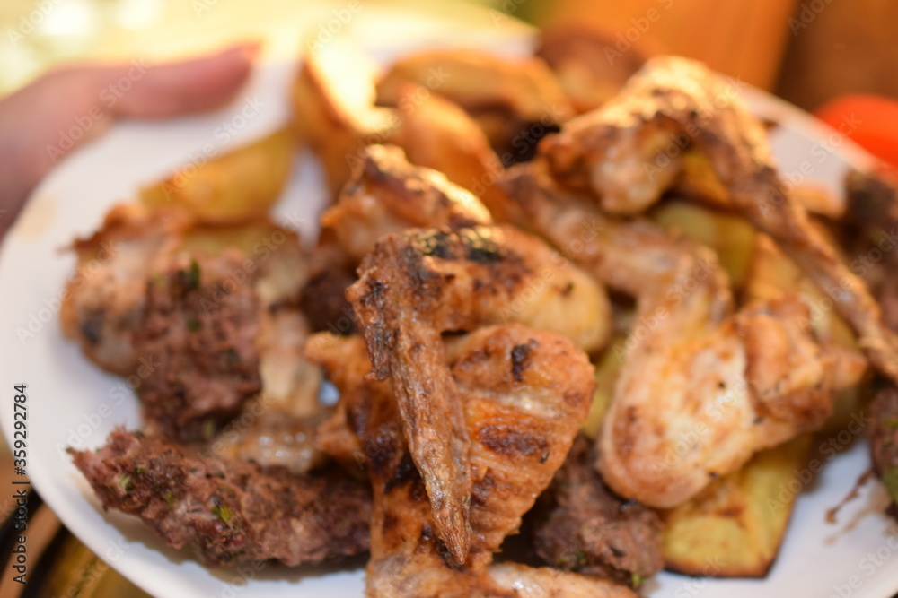 fried chicken on a plate