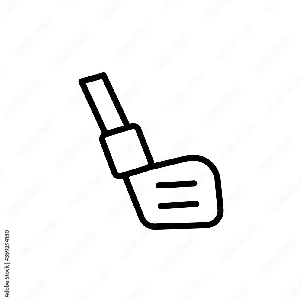 Golf stick concept line icon. Simple element illustration. Golf stick concept outline symbol design from golf set. Can be used for web and mobile Golf stick concept line icon. Simple element illustration. Golf stick concept outline symbol design from golf set. Can be used for web and mobile