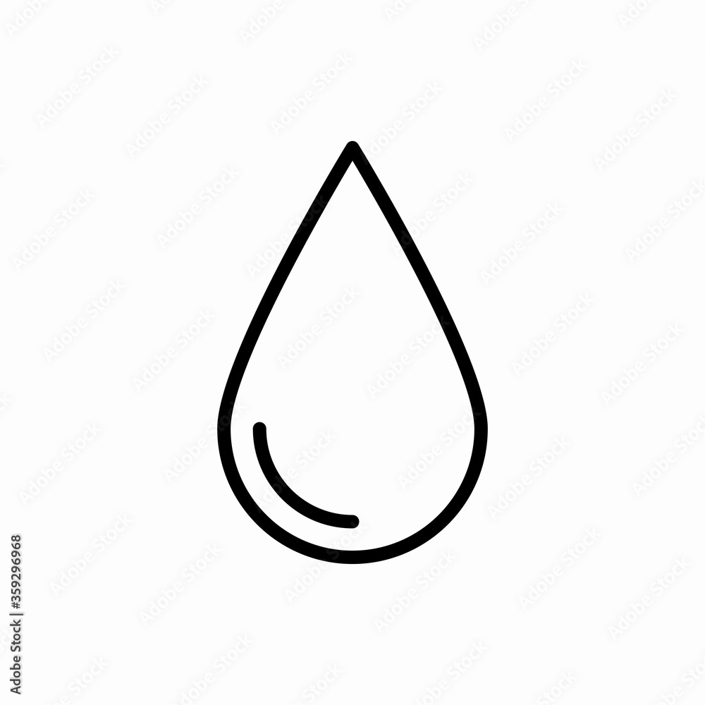 Outline drop icon.Drop vector illustration. Symbol for web and mobile Outline drop icon.Drop vector illustration. Symbol for web and mobile