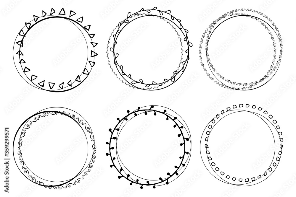 Hand Drawn Circle or Scribble Circles Collection Hand Drawn Circle or Scribble Circles Collection