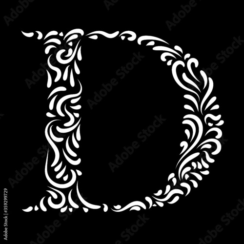 big letter D