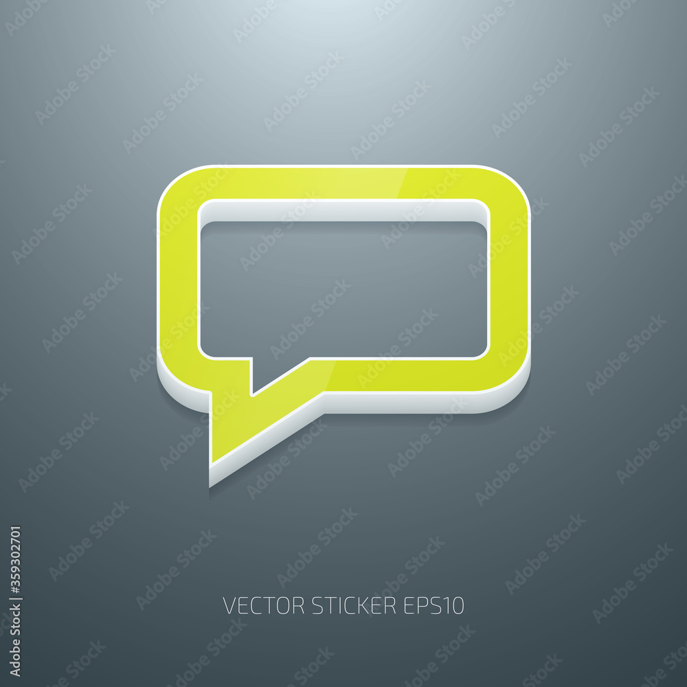 Naklejka premium vector speech bubble