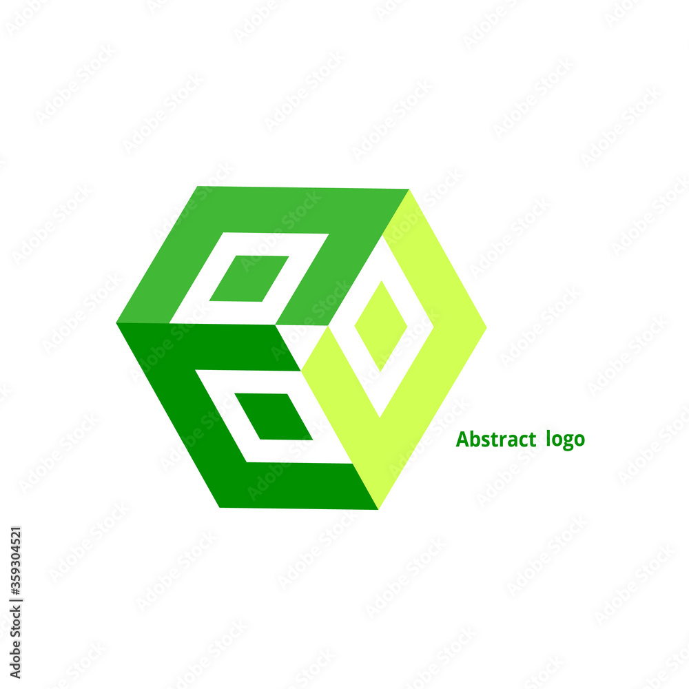 abstract geometric logo on a white background abstract geometric logo on a white background