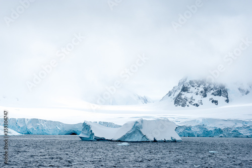 Close view of the icebergs in Antarctica © Anton Ivanov Photo