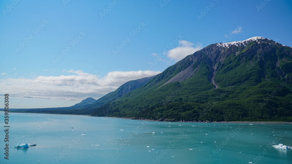 Mountains in Alaska near a glacier