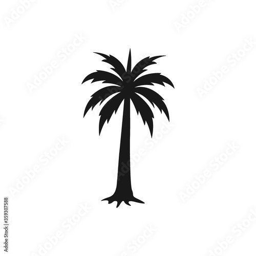 Palm icon flat vector illustration