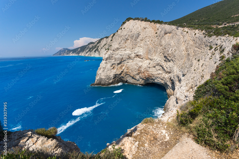 Coastline near Porto Katsiki Beach, Lefkada, Greece