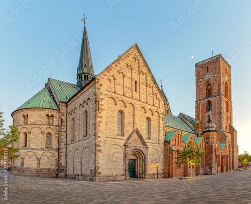 Ribe cathedral in a soft evening light photo