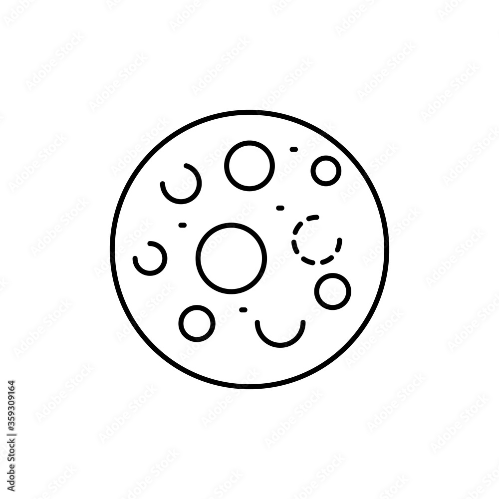 planet concept line icon. Simple element illustration. planet concept outline symbol design from space set. Can be used for web and mobile planet concept line icon. Simple element illustration. planet concept outline symbol design from space set. Can be used for web and mobile