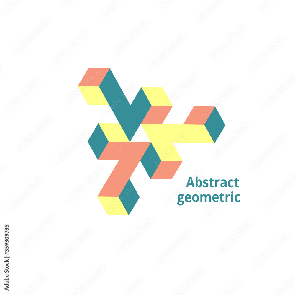 abstract geometric logo on a white background abstract geometric logo on a white background