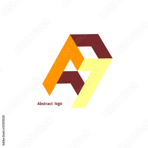 Free Download abstract geometric logo on a white background - GFXLoad